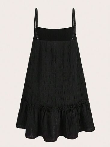 Floerns Women's Casual Swing Shift Dress Spaghetti Strap Flowy Loose Mini Cami Dress in Saudi Arabia