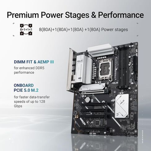 ASUS TUF Gaming B860M-PLUS WiFi B860 LGA 1851 mATX Motherboard, Intel® Core™ Ultra Series 2 Ready, AI PC, 12+1+2+1 80A Stages, DDR5,PCIe 5.0, 3X M.2, Wi-Fi 7, 2.5G LAN, HDMI™, USB 20Gbps Type-C® in Saudi Arabia