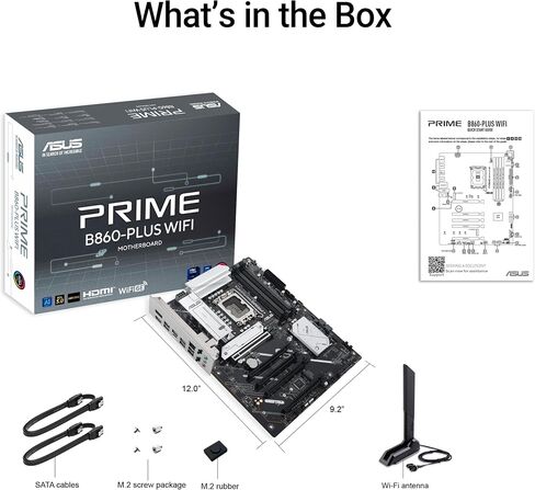 ASUS TUF Gaming B860M-PLUS WiFi B860 LGA 1851 mATX Motherboard, Intel® Core™ Ultra Series 2 Ready, AI PC, 12+1+2+1 80A Stages, DDR5,PCIe 5.0, 3X M.2, Wi-Fi 7, 2.5G LAN, HDMI™, USB 20Gbps Type-C® in Saudi Arabia