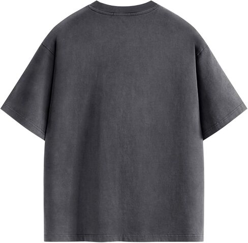 Aelfric Eden Mens Acid Wash T Shirts Oversized Heavyweight Cotton Vintage Tees Streetwear Casual Short Sleeve Tops in Saudi Arabia