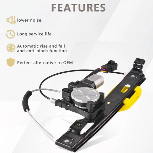 Rear Right Passenger Side Power Window Regulator with Motor Assembly Compatible for 2009-2015 Jaguar XF, 2010-2015 XFR, 2013-2015 XFR-S, Replacement C2Z26991 in Saudi Arabia