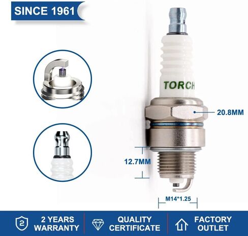 TORCH E6TC Spark Plug Replace for NGK BP6HS Spark Plug, for Daihatsu 999-3409-6911-00, for CHAMPION, for Denso IWF20 W20FP-U W20FPR-U W20FR-L WF20TT, OEM, ea in Saudi Arabia
