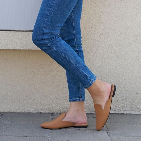 أحذية عمل البغال النسائية: فستان مريح أسود زلة على شقق للمشي في الهواء الطلق الداخلي in Kuwait