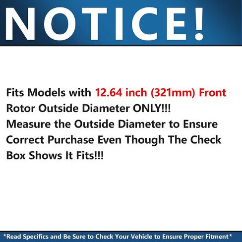 Detroit Axle - Brake Kit for Chevrolet Impala Malibu Buick LaCrosse Regal Replacement Drilled & Slotted Disc Brake Rotors Ceramic Brakes Pads : 12.64" inch Front & 12.4" inch VENTED Rear Rotor in Saudi Arabia