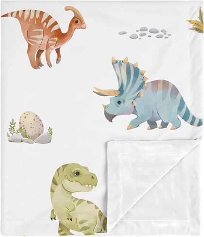 Sweet Jojo Designs Dog Boy Girl Unisex/Gender Neutral Soft Baby Blanket Receiving Security Stroller Swaddle Toddler Newborn Infant Kid Travel Warm Minky Grey Taupe Blue Modern Puppy Pet Watercolor Paw in Saudi Arabia