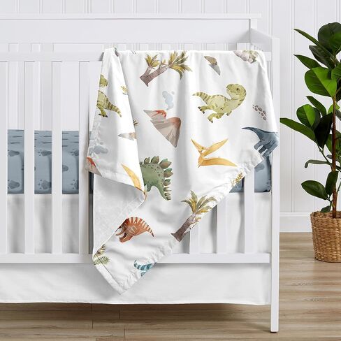 Sweet Jojo Designs Dog Boy Girl Unisex/Gender Neutral Soft Baby Blanket Receiving Security Stroller Swaddle Toddler Newborn Infant Kid Travel Warm Minky Grey Taupe Blue Modern Puppy Pet Watercolor Paw in Saudi Arabia