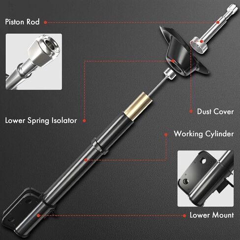 A-Premium Front Pair [2] Strut Assembly Compatible with Toyota Venza 2009-2016, Driver and Passenger Side in Saudi Arabia