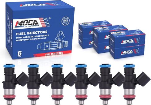 MOCA FJ1000 6PCS Fuel Injectors Fit 2008-2012 for Ford Taurus V6 3.5L, 2008-2015 for Mazda CX-9 V6 3.7L, 2008-2009 for Mercury Sable V6 3.5L in Saudi Arabia