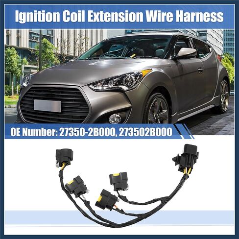 Ignition Coil Wire Harness for Kia Rio 12-14 for Kia Soul 10-12 for Hyundai Veloster 12-14 27350-2B000 Ignition Coil Extension Wire Harness Ignition Coil Pigtail Connector End Stylish Design in Saudi Arabia