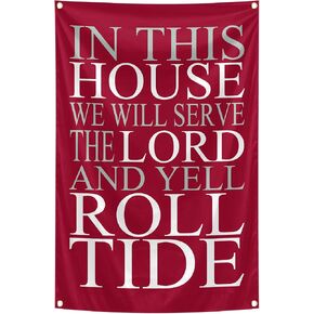 In This House Tapestry 2x3 Feet With 4 Brass Grommets.Indoor Outdoor Bedroom and College Dorm Wall Life Decoration Flag. in Saudi Arabia