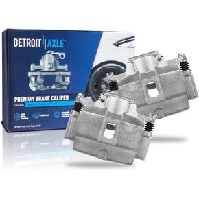 Detroit Axle - 2pc Front Brake Calipers for 2015-2016 Chrysler 200, 2013-2016 Dodge Dart Disc Brake Calipers with Brackets Replacement in Kuwait