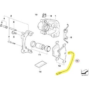 BMW 34356888167 Front Brake Pad Wear Sensor in Saudi Arabia