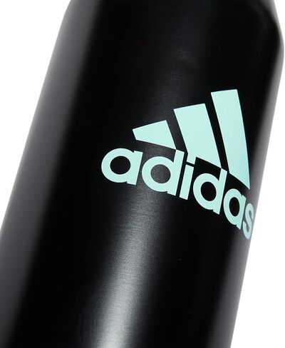 adidas 1 Liter (32 oz) Metal Water Bottle, Hot/Cold Double-Walled Insulated 18/8 Stainless Steel, Black/White/2, 32 Ounces in Saudi Arabia