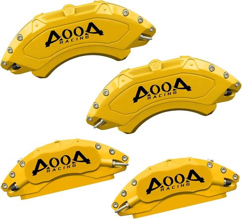 AOOA BRAKE DISC RED FARIVE COVER COVER COPER COPERINGE COPITES CHEVROLET SILVERADAD 1500 (2019-2025) و ESCALADE Suburbantahoe 2021-2024 ، GMC Yukon 2021-2024 ، GMC Sierra 1500 (2019-2024) (مجموعة من 4) in Kuwait