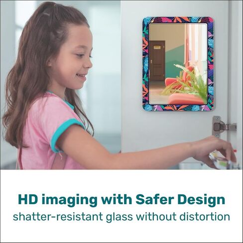 Locker Mirror Magnetic for School and Office, 100% Strong Magnetic Mirror for Locker, Amazing and Reliable Locker Accessories with Colorful Design, 1 Pack in Saudi Arabia