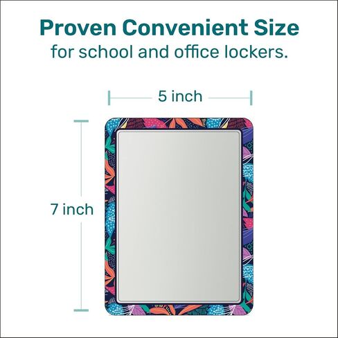 Locker Mirror Magnetic for School and Office, 100% Strong Magnetic Mirror for Locker, Amazing and Reliable Locker Accessories with Colorful Design, 1 Pack in Saudi Arabia