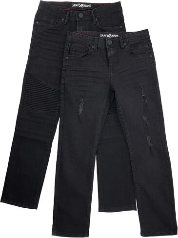 X RAY Big Boys & Little Kids (4-20) Stretch Slim Fit Pants Moto Denim Jeans in Saudi Arabia