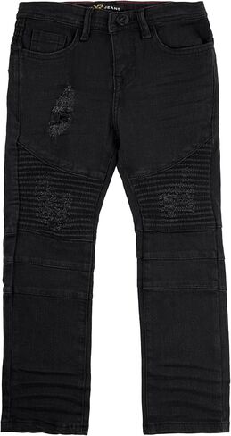 X RAY Big Boys & Little Kids (4-20) Stretch Slim Fit Pants Moto Denim Jeans in Kuwait