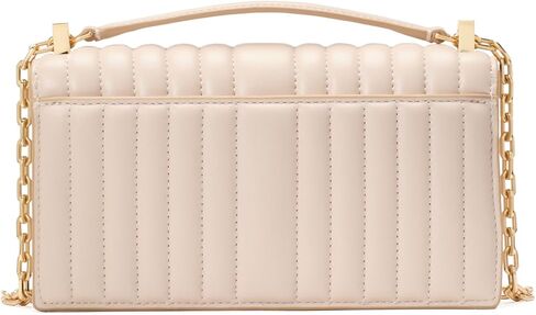 Kate Spade New York Deco Leather Leather Mini Flap Chain Crossbody ، Pastry Pink in Kuwait