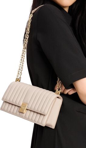 Kate Spade New York Deco Leather Leather Mini Flap Chain Crossbody ، Pastry Pink in Kuwait