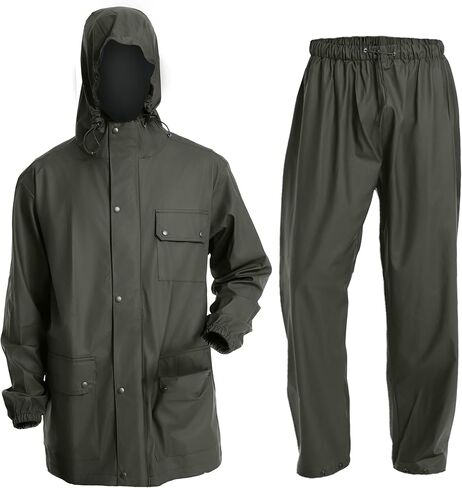 FWG Waterproof Rain Suit & Multi-Pocket Lightweight and Durable & Unisex &Ideal for Outdoor Fishing in Kuwait