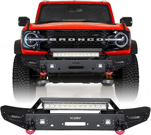 Bronco Front Bumper Rock Crawler Off Road Compatible with 2021 2022 2023 2024 2025 2026 Ford Bronco (Not fit Sports Version) in Saudi Arabia
