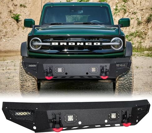 Bronco Front Pumper Rock Crawler Off Road متوافق مع 2021 2022 2023 2024 2025 2026 Ford Bronco (غير مناسب للإصدار الرياضي) in Kuwait