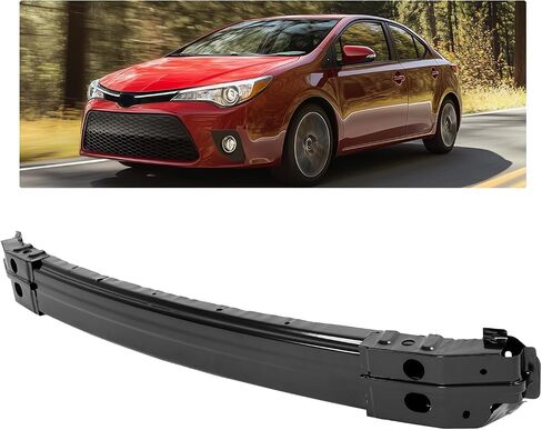 KUAFU Front Bumper Reinforcement Compatible with 2014-2016 Toyota Corolla Replacement for 5202102300 TO1006232 Steel Electrophoresis Primed Black in Saudi Arabia