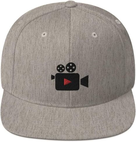 Filmmaker Hat, Cameraman Snapback, Video Camera Film Movie Set, Classy Wool Blend in Saudi Arabia
