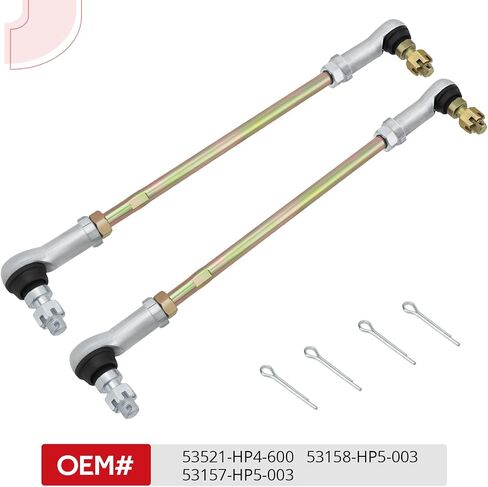 JAVIK Left & Right Tie Rod Ends Kit Fit for Honda Rancher 420 2x4 TRX420TE TRX420T-M 2007-2013,OEM#53521-HP4-600 53158-HP5-003 53157-HP5-003 in Saudi Arabia