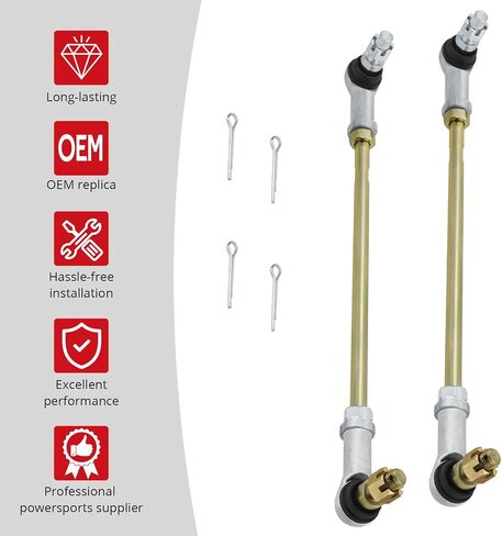 JAVIK Left & Right Tie Rod Ends Kit Fit for Honda Rancher 420 2x4 TRX420TE TRX420T-M 2007-2013,OEM#53521-HP4-600 53158-HP5-003 53157-HP5-003 in Saudi Arabia