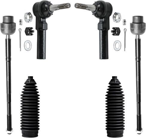 Detroit Axle - Front Tie Rods Kit for Chevrolet Impala Pontiac Grand Prix Buick LaCrosse Regal Century, 4 Inner & Outer Tie Rods, 2 Boots, Replacement in Saudi Arabia