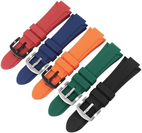 Protruding Notch Rubber Watch Chain For ORIS Diving 7730 7740 Men's Silicone Sports strap in Kuwait