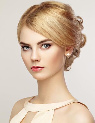 14k Gold Plated Cubic Zirconia Stud Earrings for Women Jewelry in Kuwait