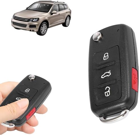 Replacement Keyless Entry Remote Car Key Fob 315MHz NBG010180T 3+1 Button Compatible with Volkswagen Jetta Golf GTI Passat Tiguan Touareg (2011-2016) - PN 5K0837202AE/S - Includes 48 Chip in Kuwait