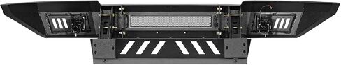 Hooke Road Tacoma Front Bumper Full-Width Steel Bumper w/LED Lights & Skid Plate for Toyota Tacoma 2nd Gen 2005 2006 2007 2008 2009 2010 2011 Pickup Truck in Saudi Arabia