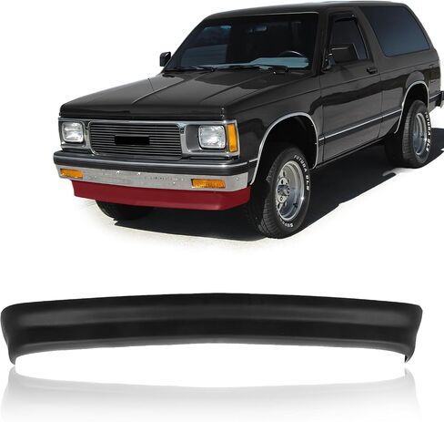 CarPartsDepot Front Bumper Valance Apron Lower Air Dam Deflector Compatible With 1994-1997 Chevy S10 / Blazer & GMC Sonoma GM1092158 88963099 With Fog Holes in Saudi Arabia