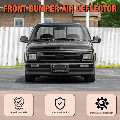 CarPartsDepot Front Bumper Valance Apron Lower Air Dam Deflector Compatible With 1994-1997 Chevy S10 / Blazer & GMC Sonoma GM1092158 88963099 With Fog Holes in Saudi Arabia