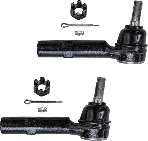 Detroit Axle - Front 6pc Tie Rods Kit for Chevrolet Traverse Buick Enclave GMC Acadia Limited Saturn Outlook, 4 Suspension Outer & Inner Tie Rod Ends 2 Sway Bar Links Replacement in Saudi Arabia