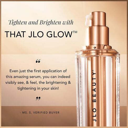 JLO Beauty أن Jlo Glow Serum | العناية بالبشرة التي تشد وتُرطب ، مصنوعة من النياسيناميد والسكوالان in Kuwait