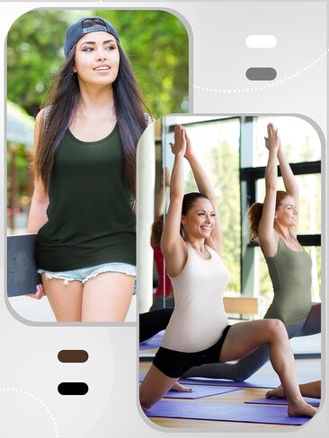 4 Pcs Women Summer Basic Tank Tops Sleeveless Undershirt Tank Tops for Lady Girls in Saudi Arabia