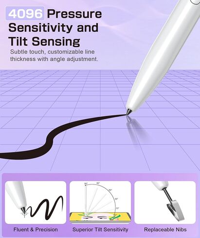 نصائح الاستبدال لـ Ciscle EMR Stylus (12 قطعة) -B0CYH1P4VB/B0DP9DV9G1/B0DHX9S48W in Kuwait