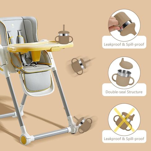 كؤوس الأطفال ، 7.4 أوقية كؤوس Sippy ، 3 مراحل كأس تدريب ، كأس القش للأطفال الصغار من 6 إلى 12 شهرًا ، والأطفال من 1-3 سنوات ، وأكواب من الفولاذ المقاوم للصدأ مع قش السيليكون (المرجان + الأزرق) in Kuwait
