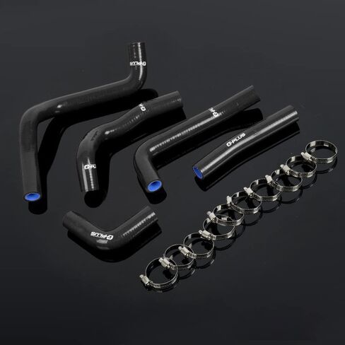 مجموعة خرطوم المبرد السيليكون PIT66 ، متوافقة مع Kawasaki 1995-2006 KDX220R KDX200 KDX 200 220 Black مع المشابك in Kuwait