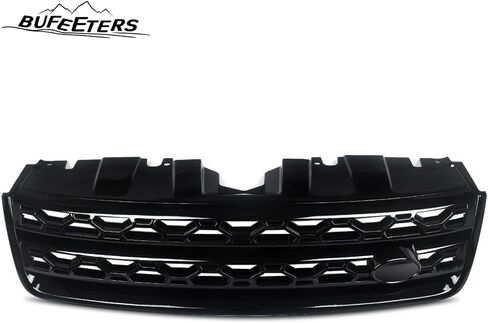 Pront Pumper Upper Grille Fit لعام 2016 2017 2018 2019 Land Rover Discovery Sport ، Style Factory ، Gloss Black in Kuwait