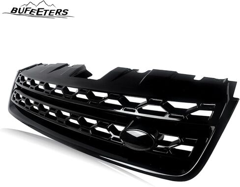 Pront Pumper Upper Grille Fit لعام 2016 2017 2018 2019 Land Rover Discovery Sport ، Style Factory ، Gloss Black in Kuwait