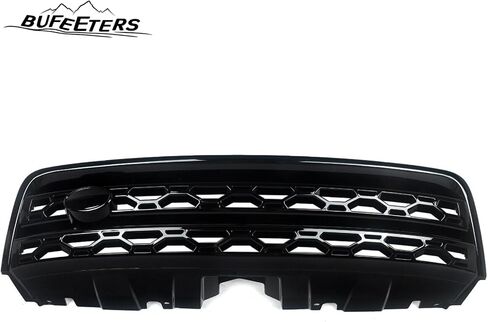 Pront Pumper Upper Grille Fit لعام 2016 2017 2018 2019 Land Rover Discovery Sport ، Style Factory ، Gloss Black in Kuwait