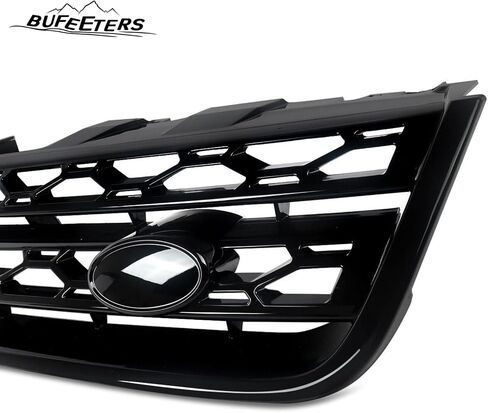 Pront Pumper Upper Grille Fit لعام 2016 2017 2018 2019 Land Rover Discovery Sport ، Style Factory ، Gloss Black in Kuwait