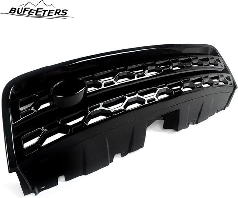 Pront Pumper Upper Grille Fit لعام 2016 2017 2018 2019 Land Rover Discovery Sport ، Style Factory ، Gloss Black in Kuwait
