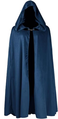 Renaissance Hooded Cloak Halloween Costume, Medieval Cosplay Wizard Witch Cape in Kuwait